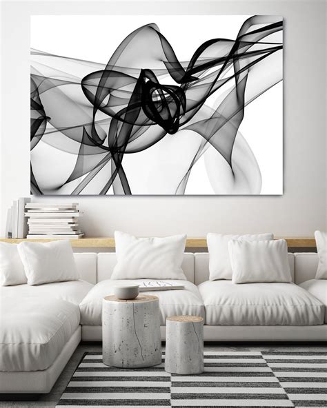 large black and white painting|oversized black and white canvas.